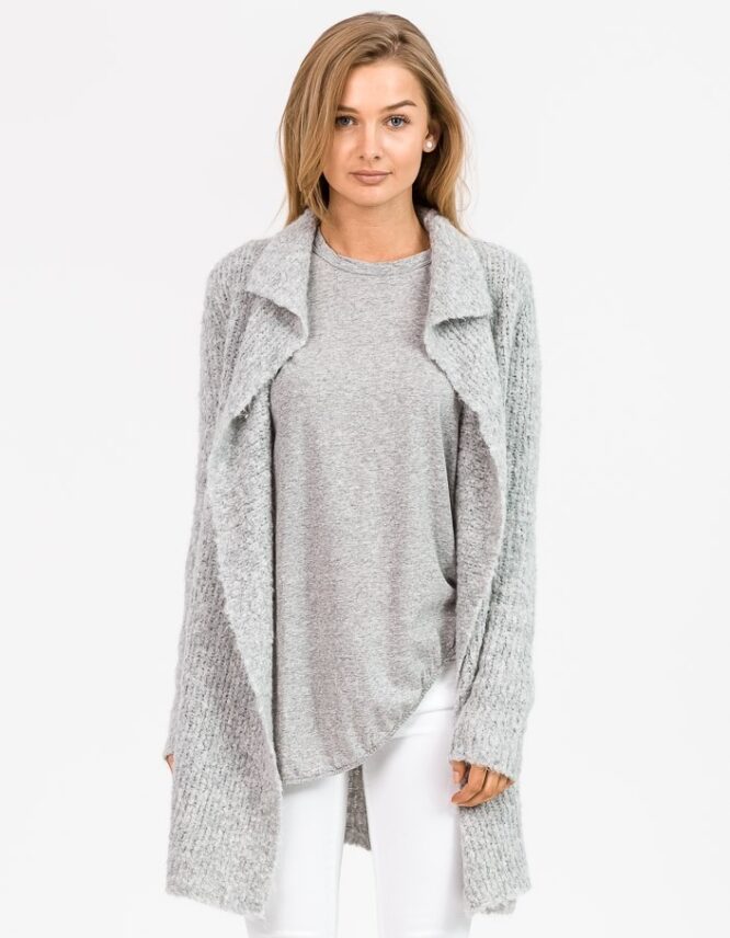 Womens Boucle Cardigan - Image 2